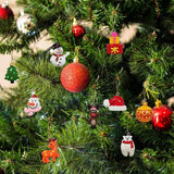 NNEDSZ 60pcs Mini Christmas Ornaments for Mini Tree Decorations Small Christmas Ornaments Resin Miniatures for Craft Christmas Decor