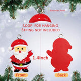 NNEDSZ 60pcs Mini Christmas Ornaments for Mini Tree Decorations Small Christmas Ornaments Resin Miniatures for Craft Christmas Decor