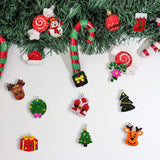 NNEDSZ 60pcs Mini Christmas Ornaments for Mini Tree Decorations Small Christmas Ornaments Resin Miniatures for Craft Christmas Decor