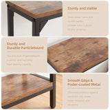 2 Tier Console Table with Power Outlets and USB Ports, Wood Entryway Table with Charging Station & Storage Shelf, Narrow 2-Tier Sofa Table for Living Room Hallway Foyer