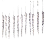 Acrylic Christmas Icicle Ornaments 13cm Hanging Decor