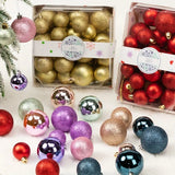 Trendbay 42pcs Red Christmas Tree Baubles Set