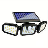 Trendbay 1pc 74-LED Solar Motion Sensor Wall Light 3-Level