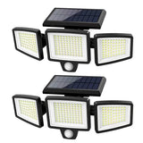 Trendbay 1pc 74-LED Solar Motion Sensor Wall Light 3-Level