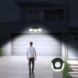 Trendbay 1pc 74-LED Solar Motion Sensor Wall Light 3-Level