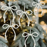 Trendbay Christmas Tree Bows 12pcs Decorative Twist-Tie Bows