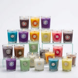 20pcs Scented Glass Candle Set 10 Fragrances