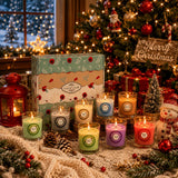 20pcs Scented Glass Candle Set 10 Fragrances