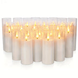 Flameless LED Candle Set Flickering Flame Effect 24pcs
