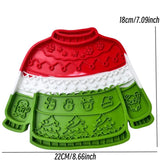 Christmas Sweater Silicone Dog Licking Mat, Strong Suction Slow Feeder Mat for Pets, BPA Free Calming Lick Pad for Food & Treats, for Nail Trimming & Anxiety Relief