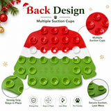 Christmas Sweater Silicone Dog Licking Mat, Strong Suction Slow Feeder Mat for Pets, BPA Free Calming Lick Pad for Food & Treats, for Nail Trimming & Anxiety Relief