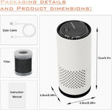 Air purifier - Negative ion air purifier - Air purifier for the home - Rooms up to 20 m² - Negative ion air purifier - Deodorizer - Ionizer - Wit