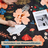 Bohemian Floral Doormat Non-slip Absorbent Dirt-Resistant Machine Washable for Bathroom Hallway and Kitchen, 40x60cm, Black