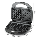 RAF R.214H Waffle Maker 750W Double-Sided Waffle Iron, Grid Non-Stick Plates, Wide Voltage 110-220V Home Dessert Baking Machine