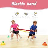 Cooperative Stretchy Band, Elastic Fleece Group Exercise Tug Band for 4 People, 118.11 In