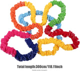 Cooperative Stretchy Band, Elastic Fleece Group Exercise Tug Band for 4 People, 118.11 In