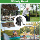 Cantilever Patio Umbrella Crank Handle Replacement, Adjustable Umbrella Stand Part for Courtyards, Gardens, Beaches and Outdoor Patios