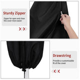 Parasol Cover for Cantilever Parasol, Waterproof Parasol Cover, Shaped cover and Pole, Umbrella Diameter 400 cm, 190x30x81 cm