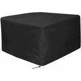 1 Piece 210D Oxford Patio Furniture Cover, Waterproof Windproof UV-Resistant Protection for Garden Table Sets, Black, 250 x 250 x 90 cm