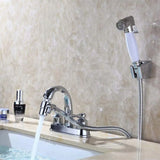 3-Way Kitchen Faucet Diverter Valve with 90 Degree Handle, M22 x M24 Thread Connection for Taps, Showers and Water Outlets, Chrome
