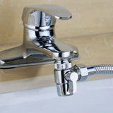 3-Way Kitchen Faucet Diverter Valve with 90 Degree Handle, M22 x M24 Thread Connection for Taps, Showers and Water Outlets, Chrome