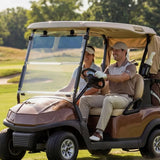 Golf Cart Sun Visor Set of 2, Anti Glare Acrylic Tinted Shield with UV Protection, Compatible with Roof Crossbars, Gray