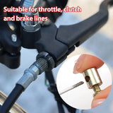 20 Pack Bike Throttle Cable Ends with Screws, Universal 1/8 Inch Solderless End Caps for Motorcycle Scooter Dirt Bike