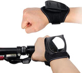 Bike Rear View Wrist Mirror Adjustable Arm Strap HD Reflex Mirror for Cyclists and Road Riding Black, Adjustable Design