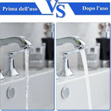 6 Pack Blue M18.5 Sink Faucet Aerator Inserts, Water Saving Plastic Tap Filters with 2 Removal Keys for Kitchen and Bathroom