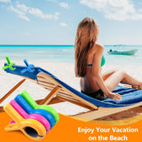 8 Pack XXL Beach Towel Clips, Windproof Chair and Sunbed Towel Clamps in 4 Colors for Pool, Cruise, Camping and Beach