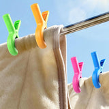 8 Pack XXL Beach Towel Clips, Windproof Chair and Sunbed Towel Clamps in 4 Colors for Pool, Cruise, Camping and Beach