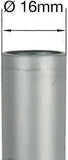 16 Pack Rubber Furniture Leg Caps, Non-Slip Floor Protectors for Chairs, Tables and Tubular Legs, Black, 16 mm