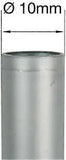 16 Pack Rubber Furniture Leg Caps, Non-Slip Floor Protectors for Chairs, Tables and Tubular Legs, Black, 10 mm