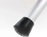 16 Pack Rubber Chair Leg Caps, Non-Slip Indoor Floor Protectors for Tables, Chairs and Tubular Legs, Black, 28 mm