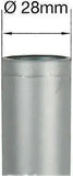 16 Pack Rubber Chair Leg Caps, Non-Slip Indoor Floor Protectors for Tables, Chairs and Tubular Legs, Black, 28 mm