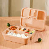 Bento Box Adult Lunch Box with Utensils, Sauce Jar, Muffin Liners, Microwave and Dishwasher Safe Food Container for Men Women, Beige