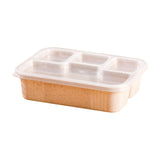 Bento Box Adult Lunch Box with Utensils, Sauce Jar, Muffin Liners, Microwave and Dishwasher Safe Food Container for Men Women, Beige