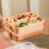 Bento Box Adult Lunch Box with Utensils, Sauce Jar, Muffin Liners, Microwave and Dishwasher Safe Food Container for Men Women, Beige