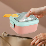 Bento Box Adult Lunch Box, Containers for Adults Men Women, Lunchable Food Container with Utensils, Sauce Jar, Muffin Liners, Microwave & Dishwasher Safe Pink#1