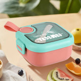 Bento Box Adult Lunch Box, Containers for Adults Men Women, Lunchable Food Container with Utensils, Sauce Jar, Muffin Liners, Microwave & Dishwasher Safe Pink#2