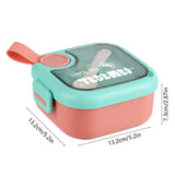 Bento Box Adult Lunch Box, Containers for Adults Men Women, Lunchable Food Container with Utensils, Sauce Jar, Muffin Liners, Microwave & Dishwasher Safe Pink#2