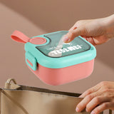 Bento Box Adult Lunch Box, Containers for Adults Men Women, Lunchable Food Container with Utensils, Sauce Jar, Muffin Liners, Microwave & Dishwasher Safe Pink#2