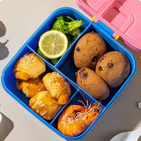 Bento Box Adult Lunch Box, Food Container for Men Women with Utensils, Sauce Jar, Muffin Liners, Microwave and Dishwasher Safe, Pink