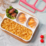 Bento Box Adult Lunch Box with Utensils, Sauce Jar and Muffin Liners, 3 Compartment Leakproof Food Container for Men Women, Microwave and Dishwasher Safe, Red