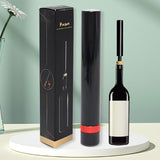 Portable Wine Bottle Opener, Needle Air Pressure Quick Opening Tool for Home Kitchen, Stylish Wine Opener Gift for Wine Lovers, Red