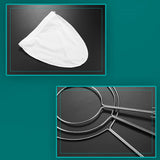1 Pack Strainer, Reusable Coffee Powder Tea Mesh Filter Bag with Stainless Steel Handle Cotton Cloth Strainer, White