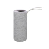 1 Pack Cup Holder Cover for Water Bottle, Neoprene Insulated Collapsible Drink Bottle Sleeve, Bottle Cover with Strap, Grey