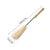Bottle Cleaning Brush with Long Handle, Soft Nylon Bristles for Cups, Mugs, Glasses, Ceramic, Plastic and Vacuum Flasks, L-Shaped Hanging Design for Easy Storage, 10 Inch