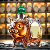 Wolf Whiskey Bottle, Funny Wolf Whiskey Bottle, 3D Wolf Shape Glass, Wine Decanter for Men Dad, Home Bar Dachshund Lover Decor I