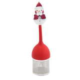 Christmas Loose Tea Steeper Mesh Filter Uniform Filter Holes Filter for Leaf Tea and Mulling Spices（2 pcs）